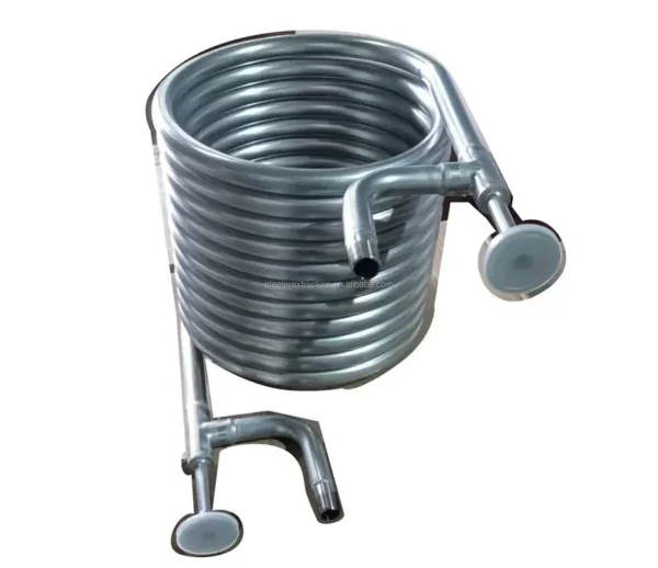 Jacketed Heat Exchanger, Stainless, Steel, 304, 1/2in