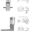 Jupiter Worm Gearbox Motor, 12V/24V, 50W, PMDC - view 5