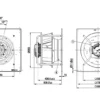K3g560-pb31-03 Centrifugal Cooling Fan, 800mm, 380/480V, 4400W - view 4