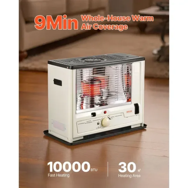 Kerosene Heater, 10000, BTU, Portable - view 2