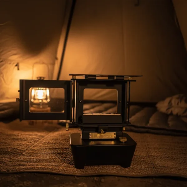 Kerosene Oil Lamp Stove, Portable, Stainless Steel - view 6