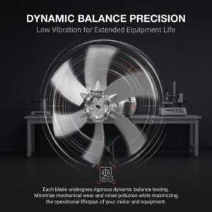 Keyleader Axial Fan, Aluminum, Explosion-proof, 300-592mm