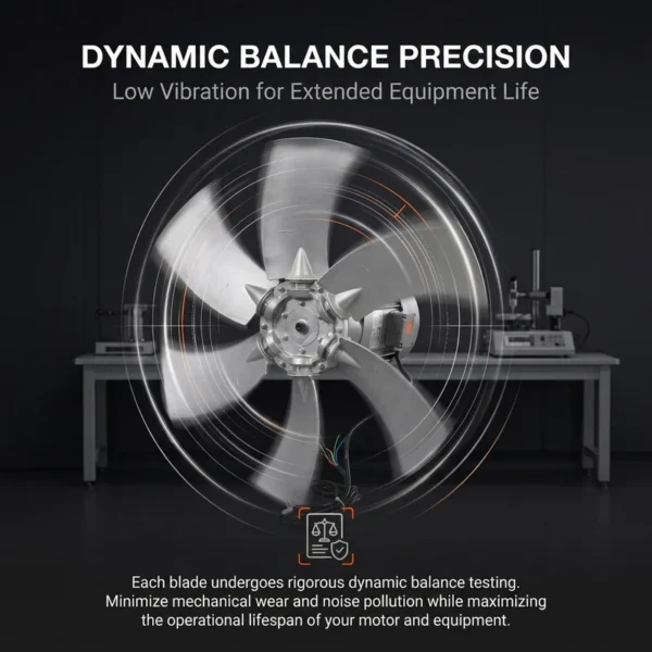 Keyleader Axial Fan, Aluminum, Explosion-proof, 300-592mm