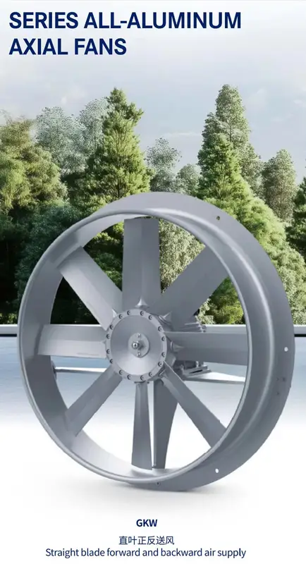 Kiln High-temperature Axial Fan, Aluminum, 500mm, Copper, 380V - view 3
