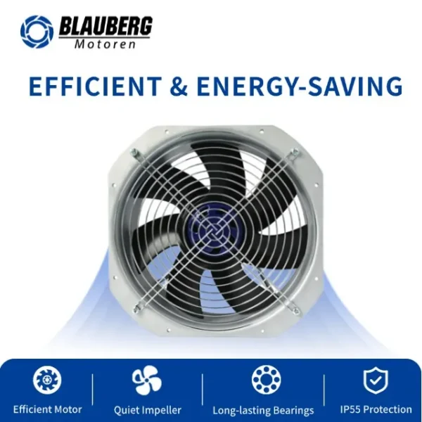 Kitchen Exhaust Fan, 225mm, Brushless, Axial - view 2