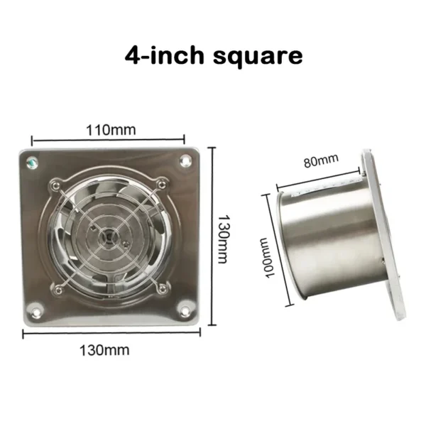 Kitchen Exhaust Fan, DMWD, Wall - view 4