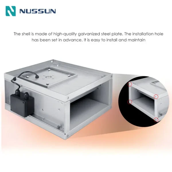 Kitchen Rectangular Duct Extractor, 5400CMH, 220V - view 5