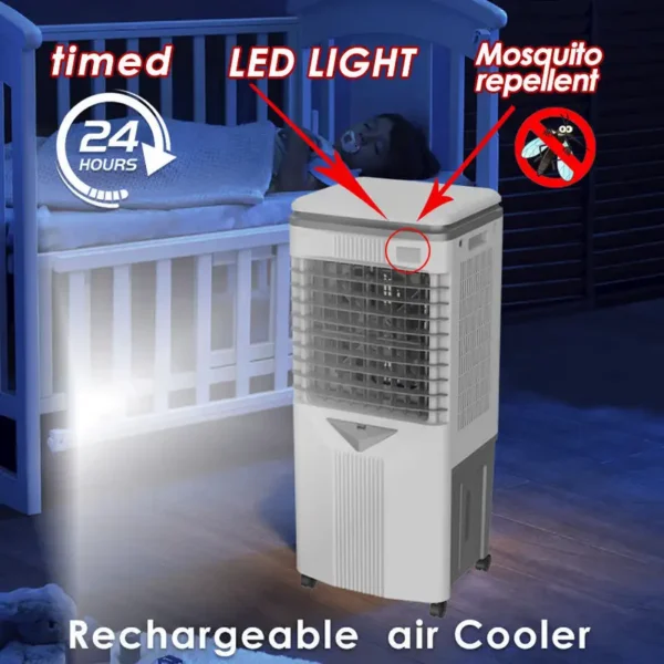 Lamp Rechargeable Air Cooler, 30L, LED - view 4