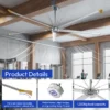 Large Ceiling Fangym, 3m/10ft/12ft/96inch, HVLS - view 3