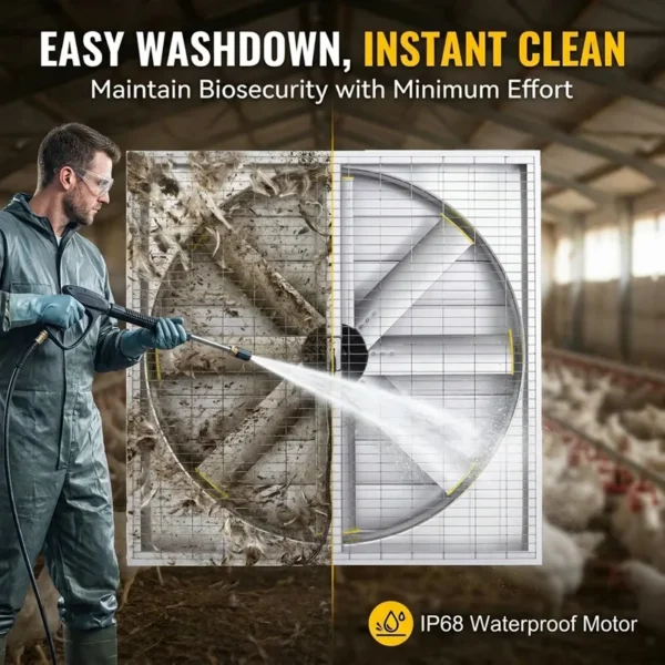 Large Industrial Air Extractor, Solar, Wall - view 5