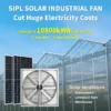 Large Industrial Air Extractor, Solar, Wall - view 6