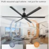 Large Industrial Fan, Aluminum, Ceiling - view 5