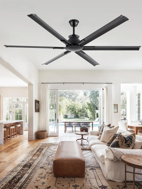 Large Industrial Fan, Aluminum, Ceiling - view 6