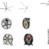 Large Mobile Fan, Aluminum, 110 V, Aluminum Alloy - view 4
