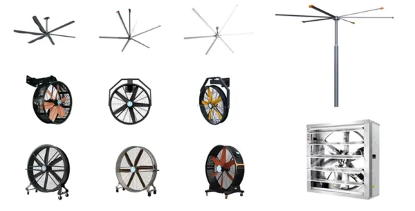 Large Mobile Fan, Aluminum, 110 V, Aluminum Alloy - view 4