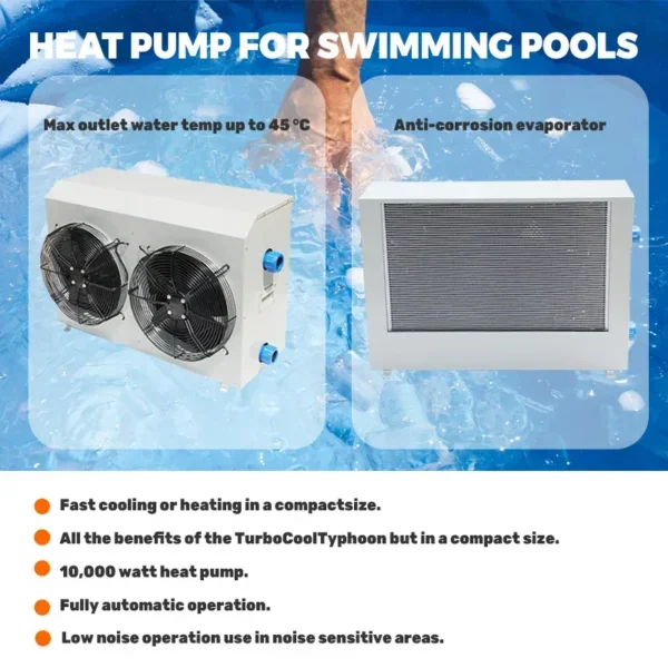 Large Swimming Pool Chiller, R32, R410 - view 6