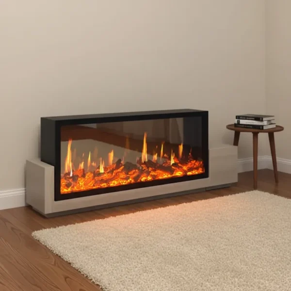 Lcd Insert Fireplace, Steel, Electric Fireplaces - view 6