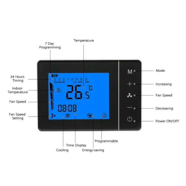 Lcd Touch Screen Fan, AC 240V, 100-240V - view 3