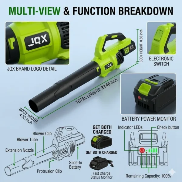 Leaf Blower, 21V, Cordless - view 3