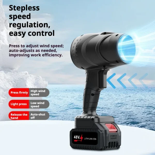 Leaf Blower, Cordless, Brushless, 21V, DIY - view 3