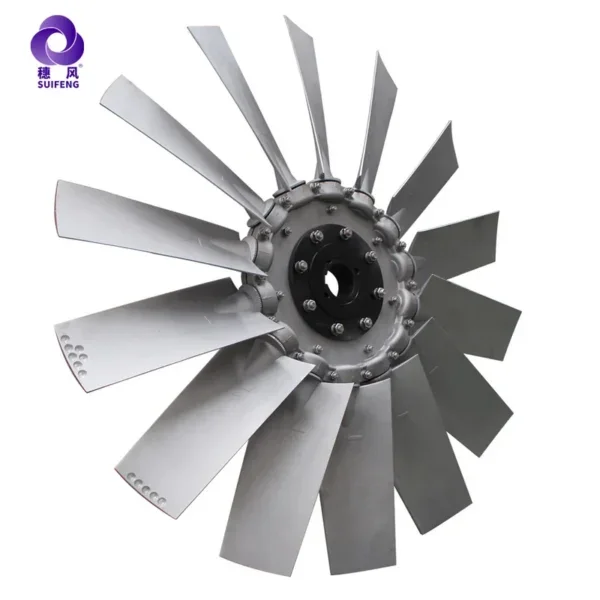 Leaves Aluminum Fan, Axial, Stainless Steel, CCC