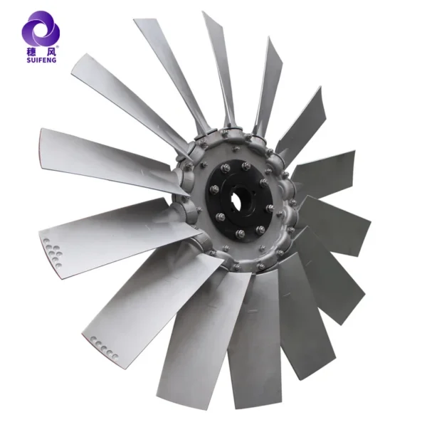 Leaves Aluminum Fan, Axial, Stainless Steel, CCC - view 2