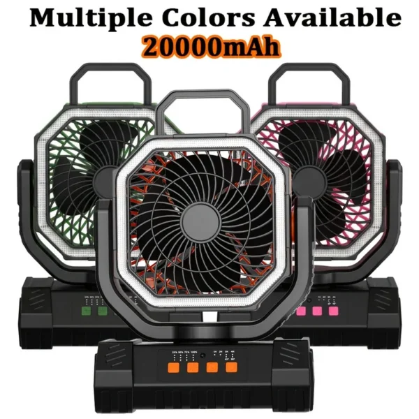 Led Camping Fan, F6S, 20000mAh, Portable, USB
