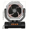 Led Camping Fan, F6S, 20000mAh, Portable, USB - view 3