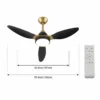Led Ceiling Fan, ABS, 42inch, 52inch, 3blades - view 6