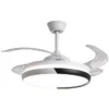Led Ceiling Fan, Metal+Acrylic Blades