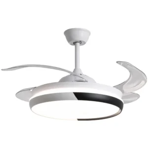 Led Ceiling Fan, Metal+Acrylic Blades