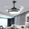 Led Ceiling Fan, Metal+Acrylic Blades - view 2