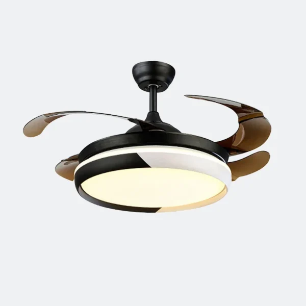 Led Ceiling Fan, Metal+Acrylic Blades - view 4