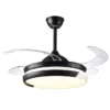 Led Ceiling Fan, Metal+Acrylic Blades - view 5