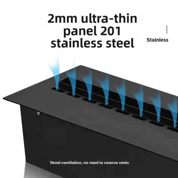 Led Decorative Electric Fireplace, 3D, 10-200W - view 6