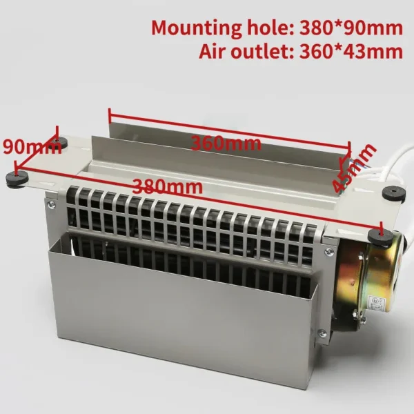 Lift Cabin Elevator Fan, FB-9B-D, Stainless Steel - view 3