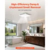 Light Bathroom Exhaust Fan, CFM, 4000K, LED, Ceiling - view 4