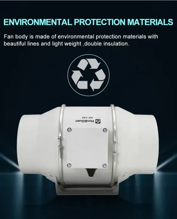 Line Duct Fan, 4inch, 100mm, SAA - view 3