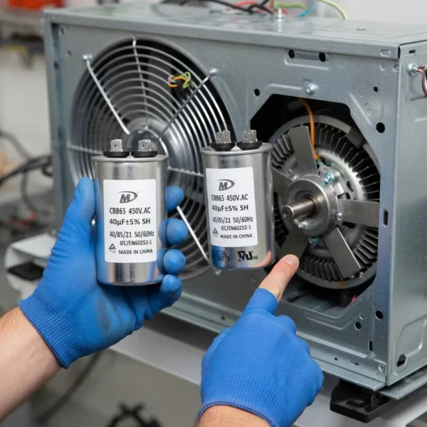 Listed Cbb65 Motor, 40uF, 450VAC - view 2
