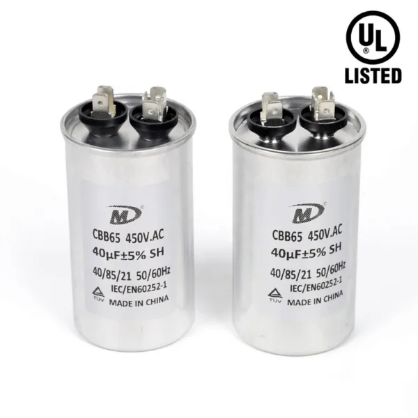 Listed Cbb65 Motor, 40uF, 450VAC - view 3