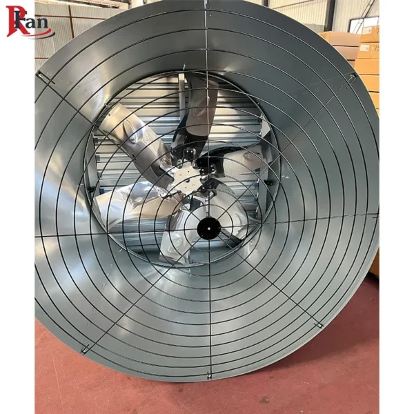 Long Cone Exhaust Fan, 50inch, Stainless, Steel, 50Hz - view 3