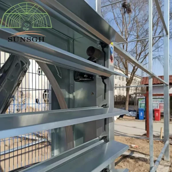 Louvered Exhaust Fan, 220v/380v, motor, galvanized steel - view 3