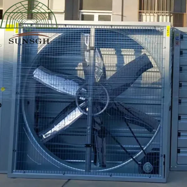 Louvered Exhaust Fan, 220v/380v, motor, galvanized steel - view 5
