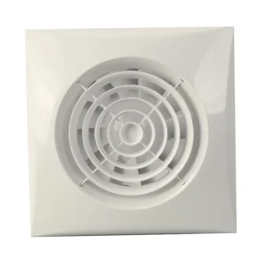 Louvered Ventilation Exhaust Fan, Plastic, Battery, PVC