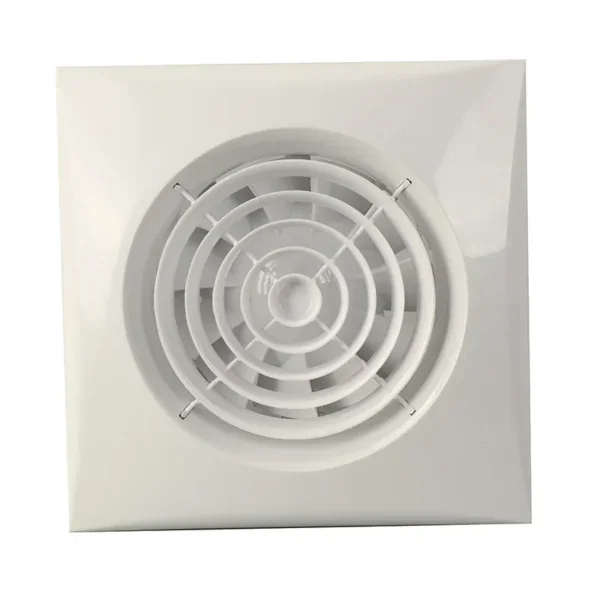 Louvered Ventilation Exhaust Fan, Plastic, Battery, PVC