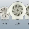 Low Noise Duct Fan, Plastic, 100~120V - view 2
