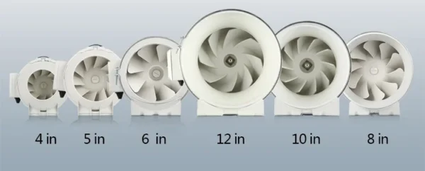 Low Noise Duct Fan, Plastic, 100~120V - view 2