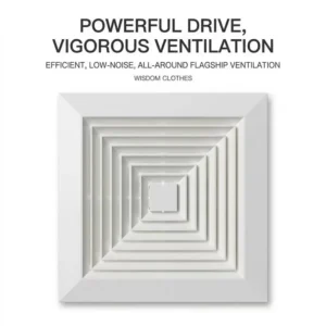 Low Noise Exhaust Fan, 4-6, electric, PP