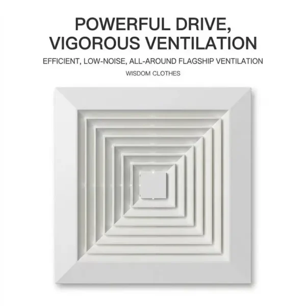 Low Noise Exhaust Fan, 4-6, electric, PP