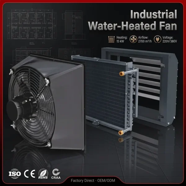 Low Noise Industrial Fan, 68dB, 220 V, 15KW(20.12hp) - view 3